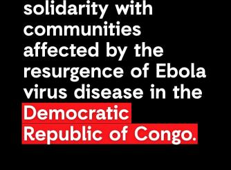 Solidarity message for Ebola